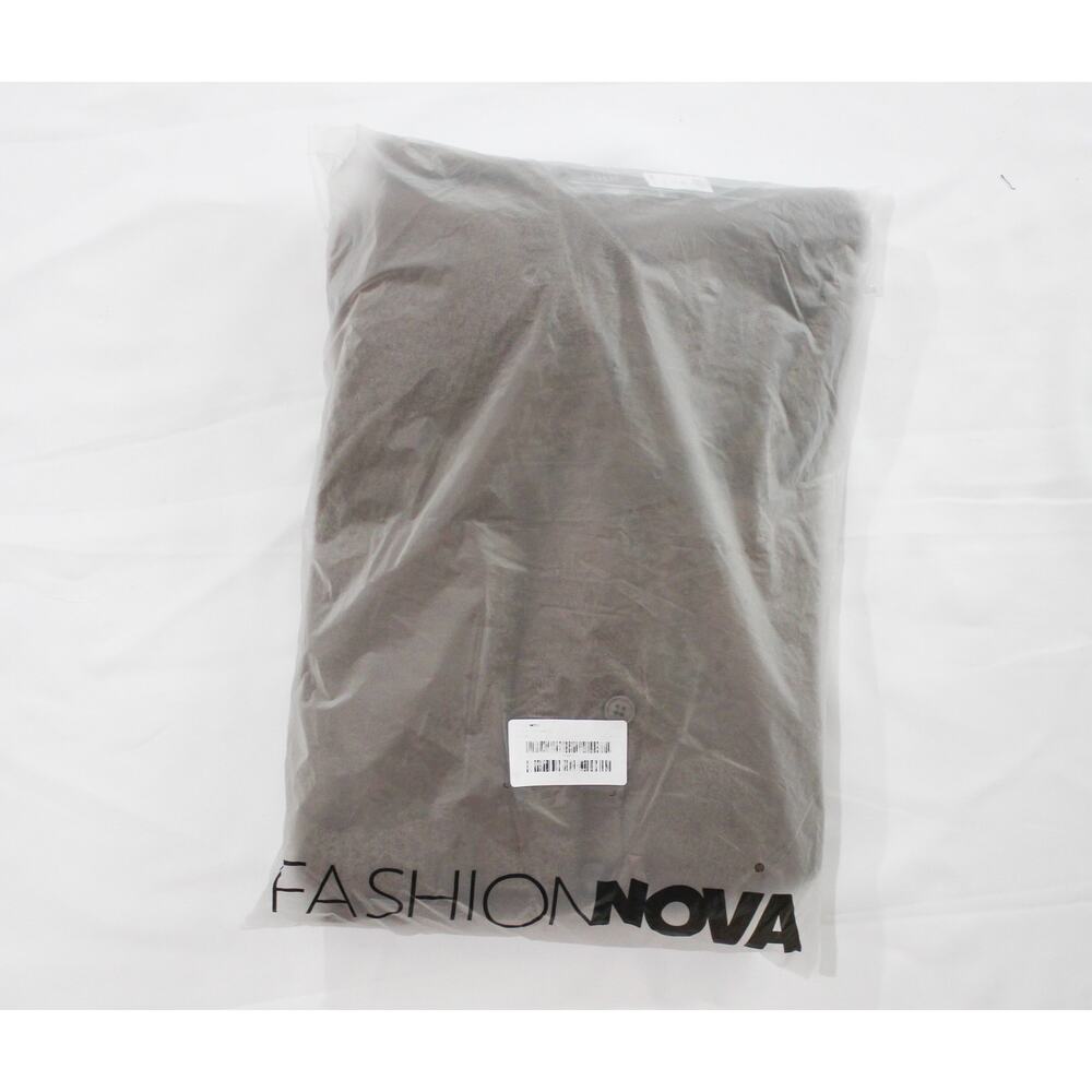 Fashion Nova Lola Fuzzy Sweater Legging Set Mocha Brown Size Large NWT